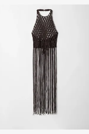 & OTHER STORIES Fringed Macram?? Halterneck Top