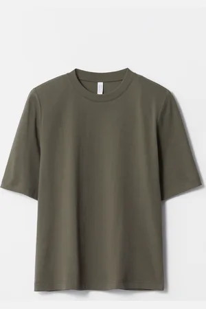 & OTHER STORIES Padded-Shoulder Cotton T-Shirt