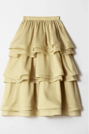 & OTHER STORIES Flounced Midi Skirt