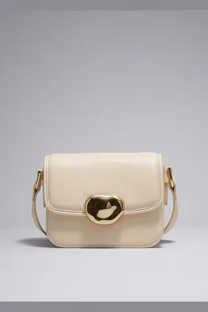 & OTHER STORIES Small Sculptural-Buckle Leather Bag