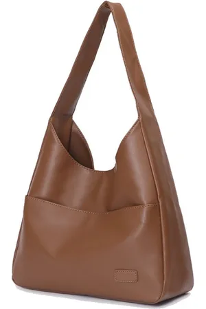 Pariso Pojemna brązowa torebka shopper