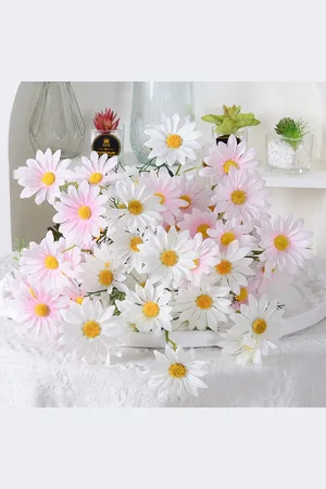 Pariso Sztuczna margaretka dekoracyjna 52 cm – biało-różowa