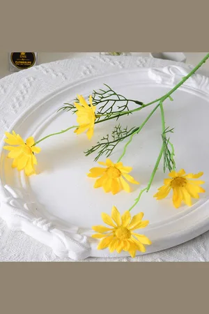 Pariso Sztuczna margaretka dekoracyjna 52 cm – żółta
