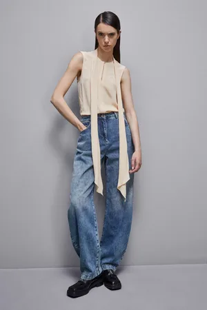 Patrizia Pepe Top z krepy Essential