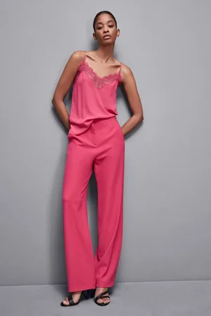 Patrizia Pepe Top Essential z krepy i koronki