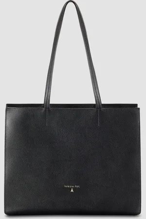 Patrizia Pepe Skórzana torba typu shopper z suwakiem