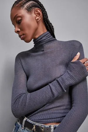 Patrizia Pepe Wełniana bluzka slim fit Essential