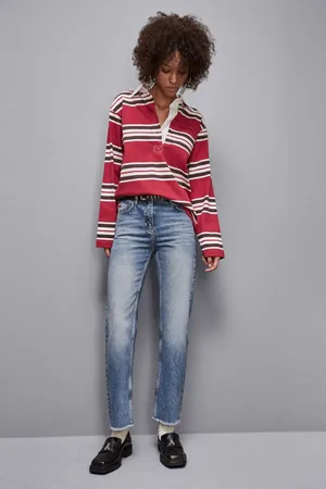 Patrizia Pepe Spodnie slim z niebieskiego denimu