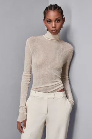 Patrizia Pepe Wełniana bluzka slim fit Essential