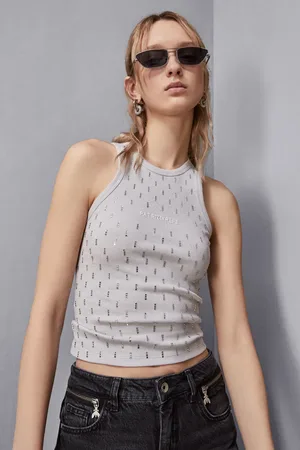 Patrizia Pepe Tank top z detalami z dżetów