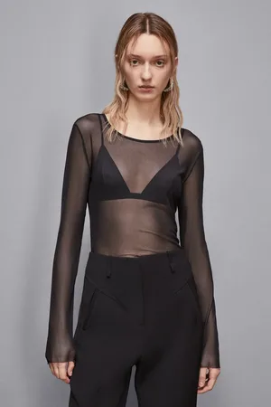 Patrizia Pepe Tiulowy top „Essential”