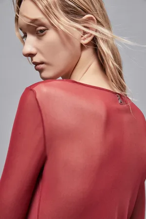 Patrizia Pepe Tiulowy top „Essential”