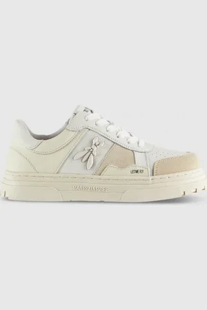 Patrizia Pepe Sneakersy ze skóry i zamszu