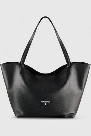Patrizia Pepe Torba typu shopper z międlonej skóry