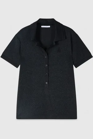 Patrizia Pepe Dzianinowy T-shirt „Essential”