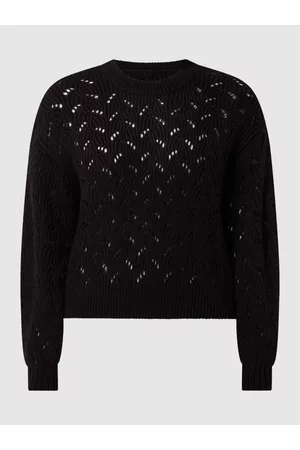 Pieces Sweter z ażurowym wzorem model ‘Chloe’