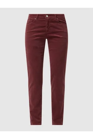 raffaello rossi Spodnie aksamitne z dodatkiem streczu model ‘Vic’