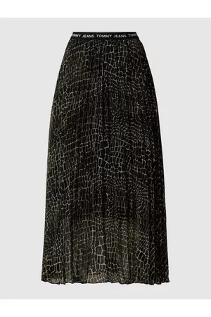 Tommy Jeans Długa spódnica ze wzorem na całej powierzchni