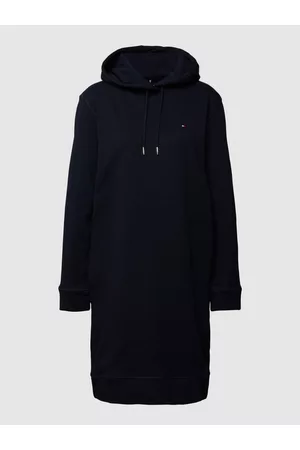 Tommy Hilfiger Kobieta Sukienki Dzienne - Sukienka z dzianiny dresowej z kapturem