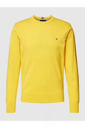 Tommy Hilfiger Mężczyzna Swetry i Pulowery - Sweter z wyhaftowanym logo model ‘Crew Neck Sweater’