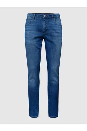 Review Jeansy o kroju skinny fit z naszywką z logo