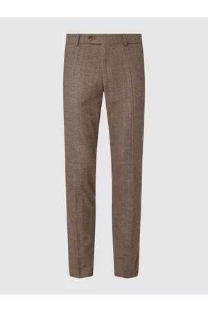 Carl Gross Mężczyzna Spodnie eleganckie - Spodnie do garnituru o kroju modern fit z dodatkiem streczu model ‘Tomte’