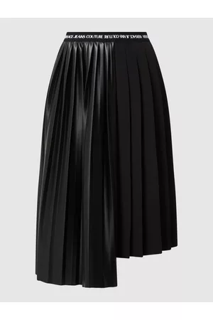 Versace Jeans Couture Kobieta Spódnice midi - Spódnica midi z plisami