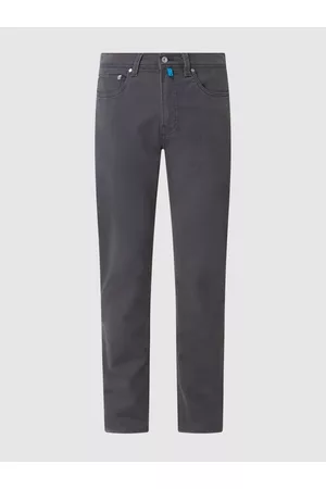 Pierre Cardin Mężczyzna Szerokie Nogawki - Spodnie o kroju tapered fit z dodatkiem streczu model ‘Lyon’ — ‘Futureflex’