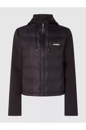 Guess Kobieta Kurtki letnie i przejściowe - Kurtka pikowana z rękawami w kontrastowym kolorze model ‘Dahlia’
