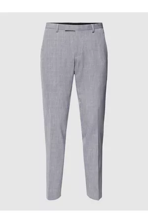 McNeal Mężczyzna Spodnie eleganckie - Spodnie do garnituru z fakturowanym wzorem