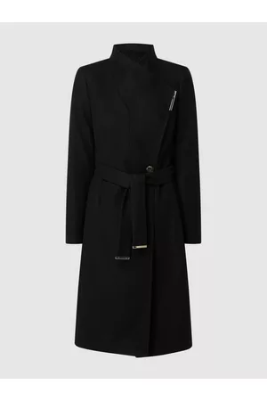 Ted Baker Kobieta Płaszcze Kaszmiru - Płaszcz wełniany z domieszką kaszmiru model ‘Rose’
