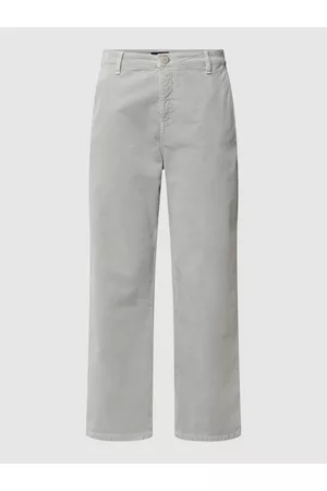 Opus Kobieta Spodnie - Spodnie sztruksowe z naszywką z logo model ‘Mokoti’