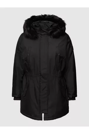 Carmakoma Kobieta Parki - Parka PLUS SIZE z obszyciem ze sztucznego futra model ‘Carirena’