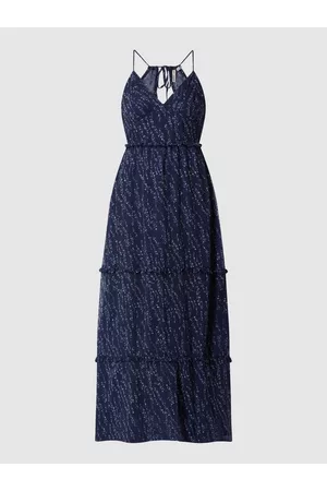 Superdry Kobieta Długie - Długa sukienka z szyfonu