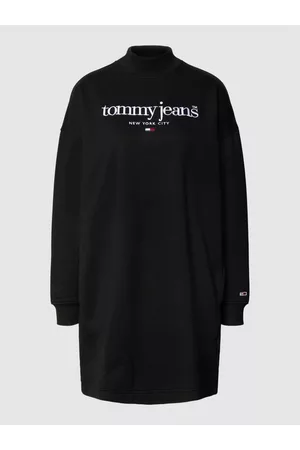 Tommy Hilfiger Kobieta Oversize - Sukienka z dzianiny dresowej o kroju oversized z wyhaftowanym logo