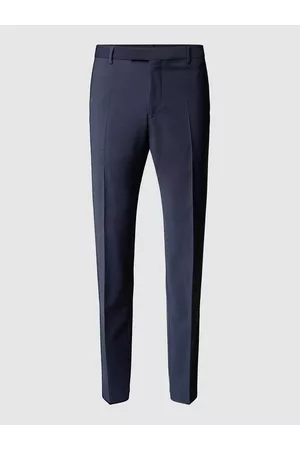 Strellson Mężczyzna Spodnie eleganckie - Spodnie do garnituru o kroju slim fit w kant ‘Flex Cross’