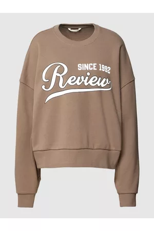Review Bluza oversized z okrągłym dekoltem