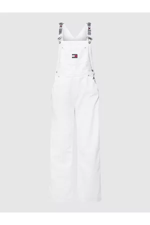 Tommy Hilfiger Ogrodniczki z naszywką z logo model ‘DUNGAREE’