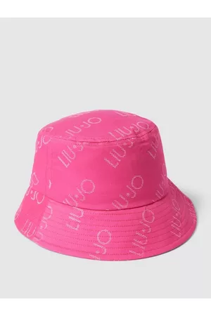 Liu Jo Kobieta Kapelusze - Czapka typu bucket hat z logo na całej powierzchni model ‘Pescatore Drill’