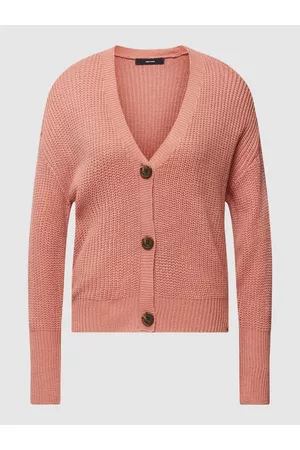 VERO MODA Kamizelka z dzianiny z listwą guzikową model ‘LEA’