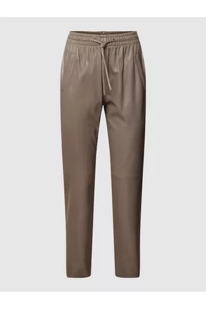 Oakwood Spodnie skórzane z elastycznym pasem model ‘GIFT’
