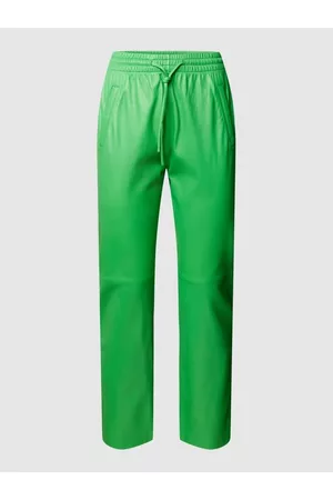 Oakwood Kobieta Spodnie Skórzane Szerokie - Spodnie skórzane z elastycznym pasem model ‘GIFT’