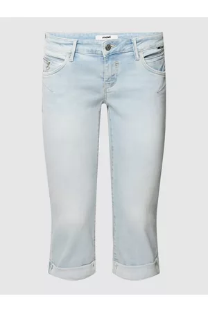 Mavi Kobieta Straight - Jeansy capri o kroju straight fit z detalem z logo model ‘ALMA’