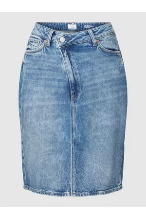 s.Oliver Kobieta Spódnice jeansowe - Spódnica jeansowa z wpuszczanymi kieszeniami model ‘Agolde’