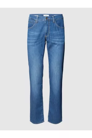 Brax Mężczyzna Rurki i Slim Fit - Jeansy o kroju regular fit z naszywką z logo model ‘Cadiz’