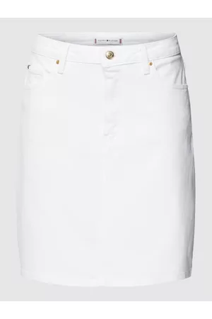 Tommy Hilfiger Spódnica jeansowa o kroju straight fit z 5 kieszeniami