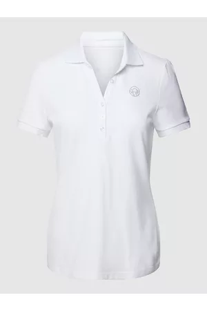 Sportalm Kobieta T-shirty z Krótkimi Rękawami - Koszulka polo z obszyciem ozdobnymi kamieniami model ‘SHANK’