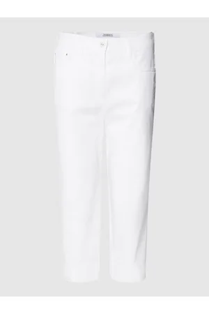 zerres Kobieta Rybaczki - Spodnie capri z bocznymi rozcięciami model ‘GRETA’