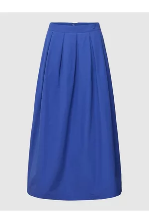 SELECTED Kobieta Spódnice midi - Spódnica midi z wpuszczanymi kieszeniami w stylu francuskim model ‘FELIA’