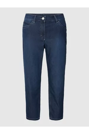 zerres Kobieta Rybaczki - Jeansy capri z naszywką z logo model ‘CORA’